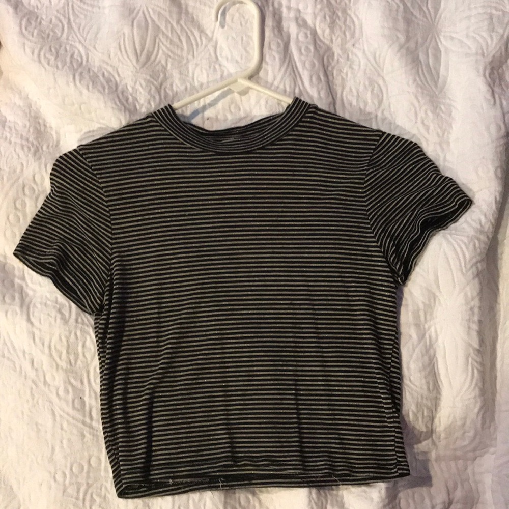 Striped Forever 21 Crop Top